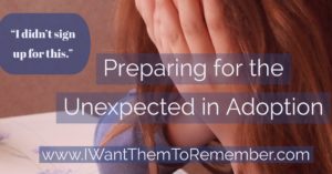 unexpected adoption issues