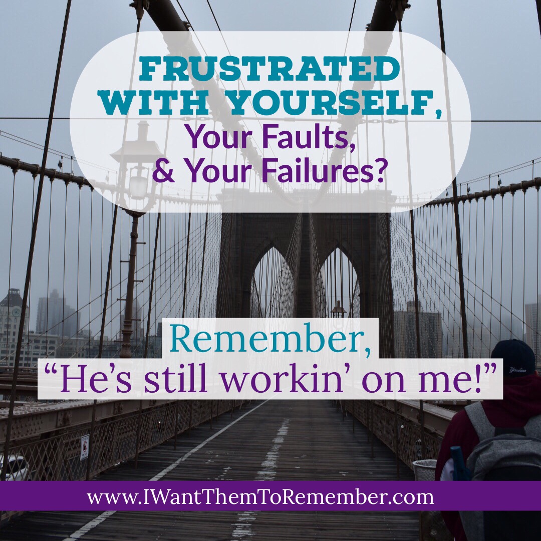 frustrated with yourself