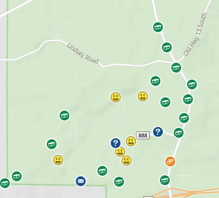 geocaching map