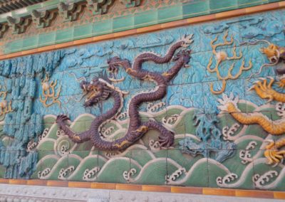 Sculpted Dragon Wall, China Adoption Travel