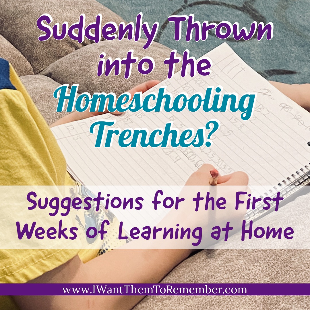 The First Weeks of Homeschooling Unexpectedly – Advice From the Trenches