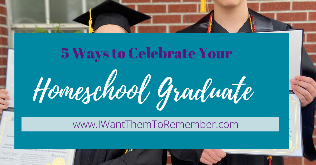 ways to celebrate your homeschool graduate over grads holding diplomas