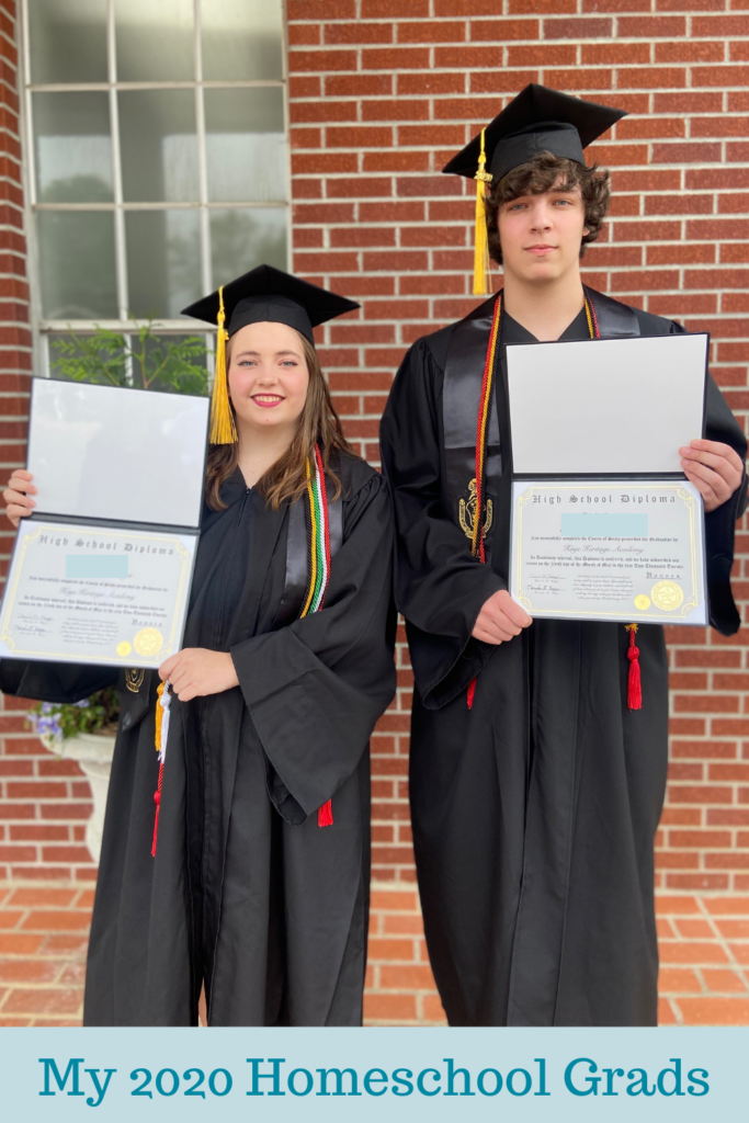 homeschool graduates holding diplomas