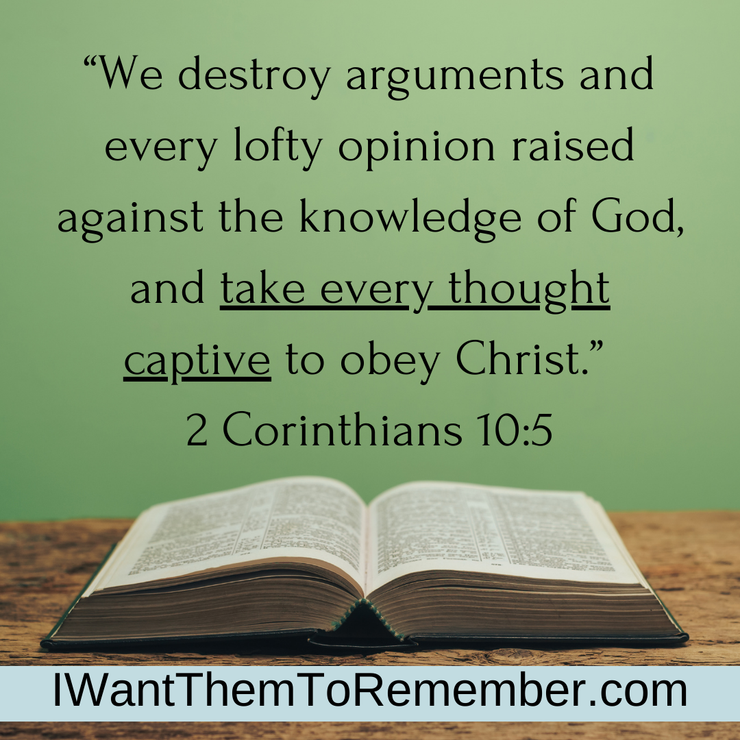 2 corinthians 10:5 over bible