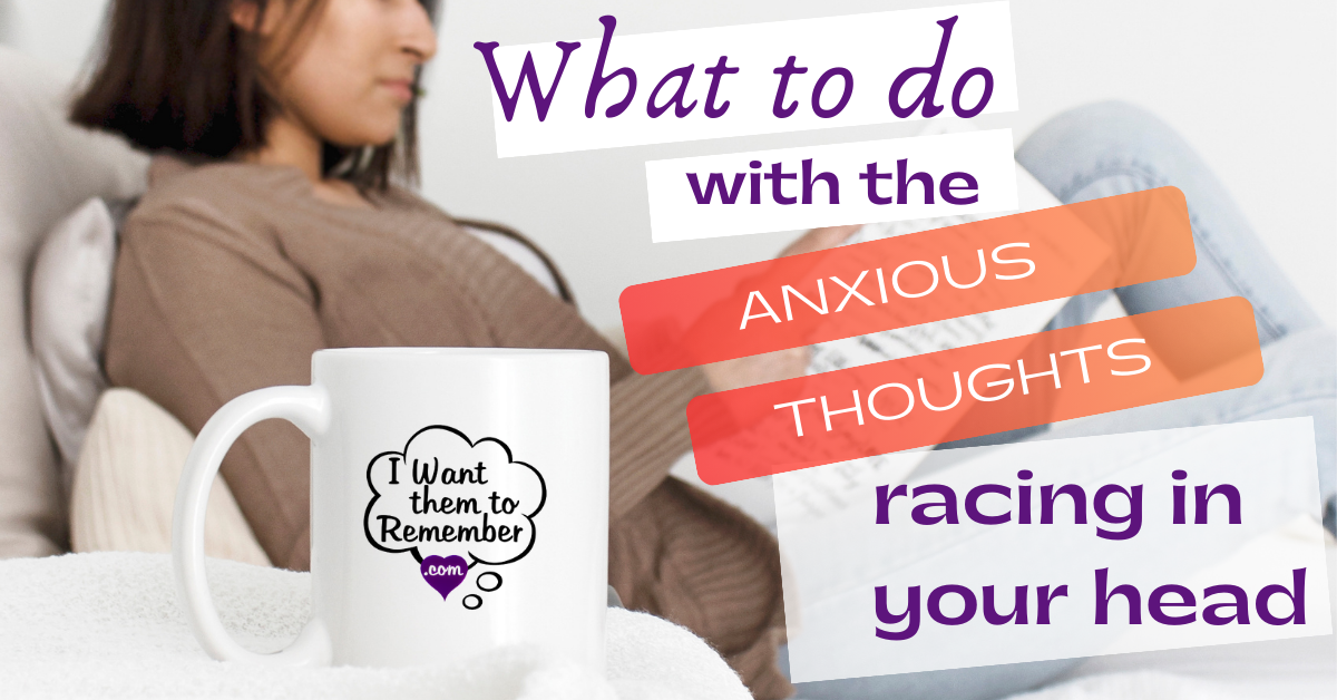 woman on bed - what to do with anxious thoughts racing in your head