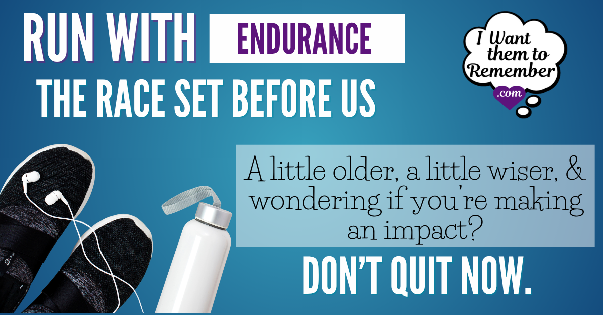 black running shoes with earphones and water bottle; caption run with endurance